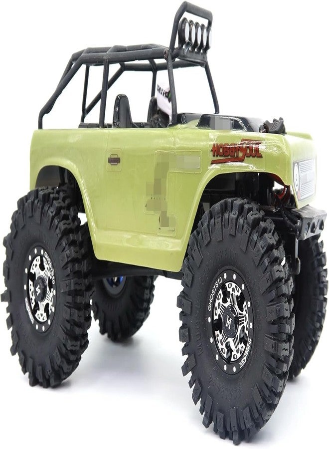 hobbysoul إطارات HOBBYSOUL الناعمة اللاصقة مقاس 64 × 25 مم 1.0 Mud Slingers وحواف عجلات Beadlock الثقيلة مقاس 1.0 لسيارات التحكم عن بعد الزاحفة بمقياس 1/24 AX24 SCX24 FCX24 1/18 TRX4M - Image 5